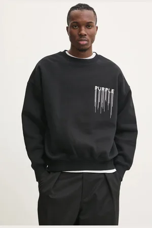Purple Brand Bavlněná mikina HWT FLEECE CREWNECK pánská, barva, s aplikací, P402-HBWD125
