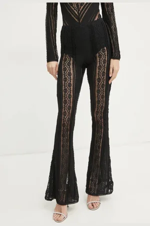 CHARO RUIZ IBIZA Kalhoty Eana dámské, barva, zvony, high waist, 255501