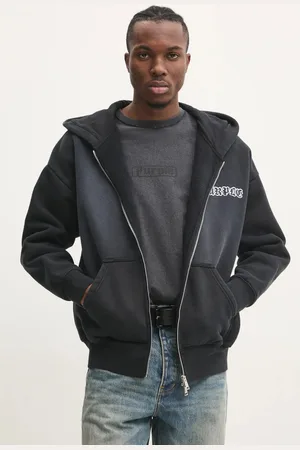 Purple Brand Bavlněná mikina HWT FLEECE ZIP FRONT HOODY pánská, barva, s kapucí, s potiskem, P460-HBGW125