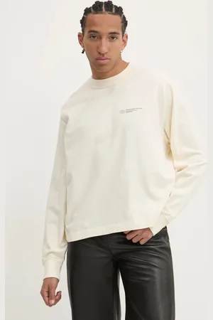 Abercrombie & Fitch Bavlněné tričko s dlouhým rukávem barva, KI123-4080