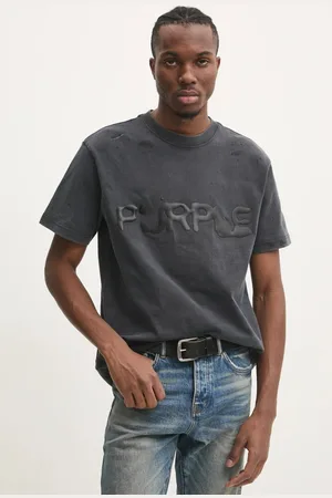 Purple Brand Bavlněné tričko HWT JERSEY SS TEE barva, s potiskem, P117-HBLW125
