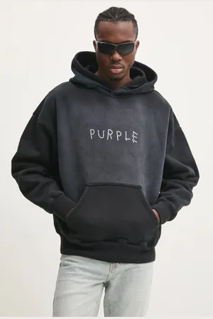 Purple Brand Bavlněná mikina HWT FLEECE PO HOODY pánská, barva, s kapucí, s aplikací, P401-HBSS125