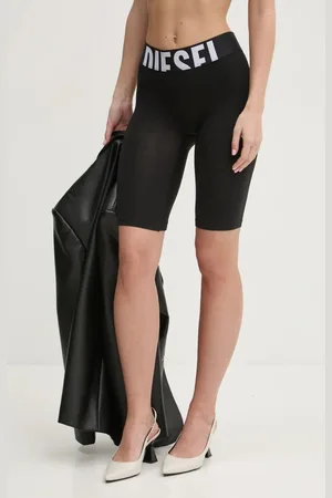 Diesel Kraťasy IVA-D-POP SHORTS dámské, barva, hladké, high waist, A17660.0HMAU