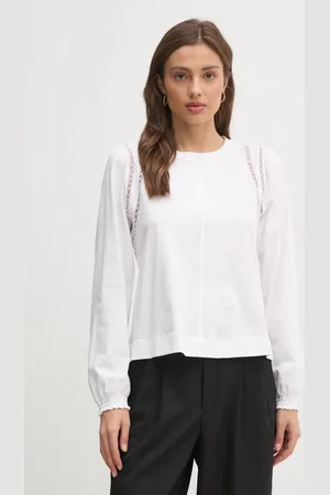 DKNY Bavlněné tričko s dlouhým rukávem barva, DJ4T1336