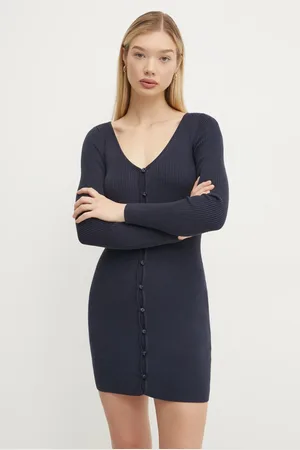 Abercrombie & Fitch Šaty tmavomodrá barva, mini, KI159-5073