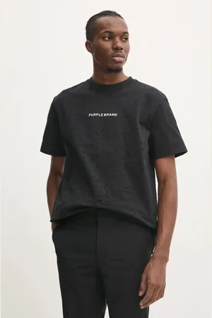Purple Brand Bavlněné tričko HWT JERSEY SS TEE barva, s potiskem, P117-HBBT125