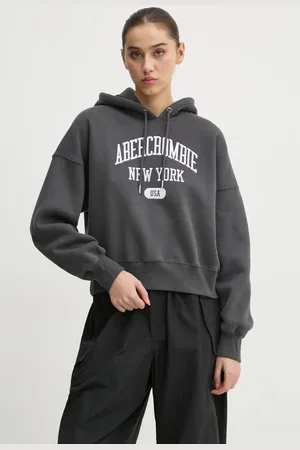 Abercrombie & Fitch Mikina dámská, barva, s kapucí, s aplikací, KI152-4201