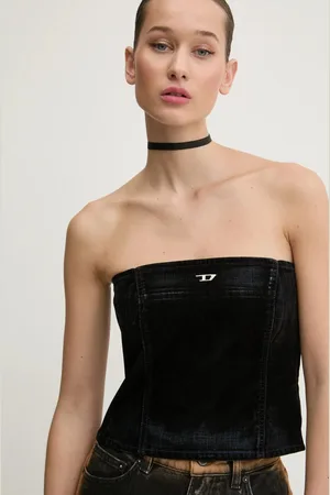 Diesel Bavlněný top DE-VILLE TANK TOP tmavomodrá barva, A12774.068QY