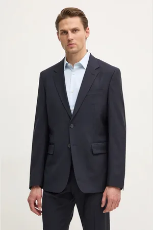 Filippa K Vlněné sako tmavomodrá barva, 31582