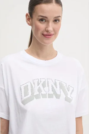 DKNY Bavlněné tričko barva, DP5T1119