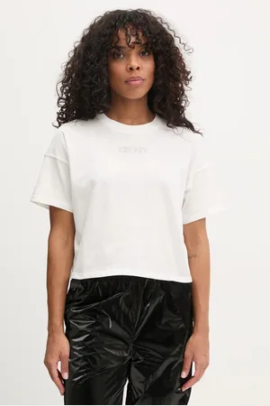 DKNY Bavlněné tričko barva, DP4T1070
