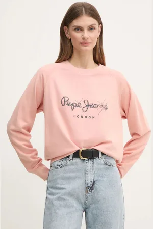 Pepe Jeans Mikina LUPITA dámská, barva, s potiskem, PL581467