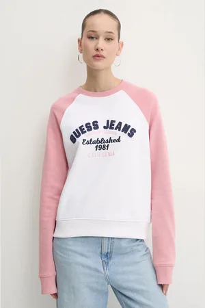 Guess Bavlněná mikina dámská, barva, s aplikací, W5RQ23 K68I4