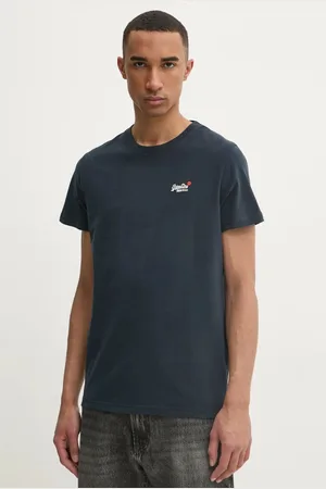 Superdry Tričko tmavomodrá barva, M1012078A-98T