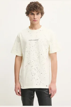 Purple Brand Bavlněné tričko HWT JERSEY SS TEE barva, s potiskem, P117-HFGT125