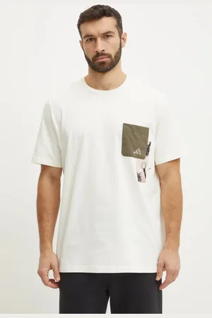 adidas Bavlněné tričko M T LENS PKT T barva, s potiskem, JJ3928