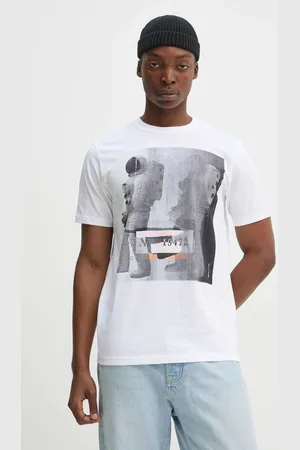Paul Smith Bavlněné tričko barva, s potiskem, M2R.011R.PP5086