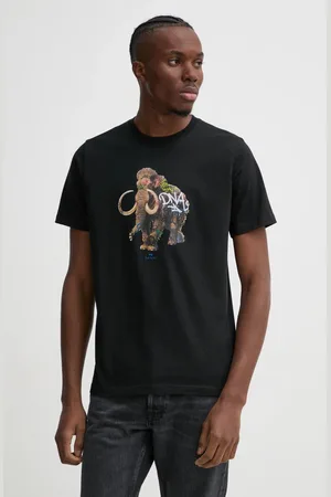 Paul Smith Bavlněné tričko barva, s potiskem, M2R.011R.PP5081