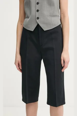 Filippa K Šortky s příměsí lnu barva, high waist, 31428