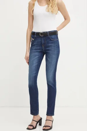 Diesel Džíny 2015 BABHILA L.32 TROUSERS dámské, tmavomodrá barva, A03603.09L03