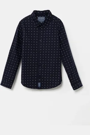 Guess Dětská košile tmavomodrá barva, L5RH04 WE5W0