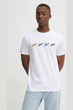 Paul Smith Bavlněné tričko barva, s potiskem, M2R.011R.PP5082