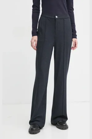 G-Star Kalhoty dámské, tmavomodrá barva, jednoduché, high waist, D25027-D706