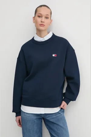 Tommy Hilfiger Bavlněná mikina dámská, barva, hladká, DW0DW19408