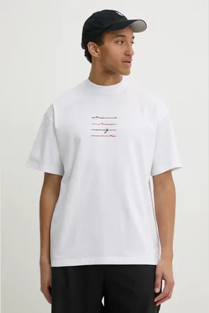 Msgm Bavlněné tričko barva, s aplikací, 3840MM108.257002