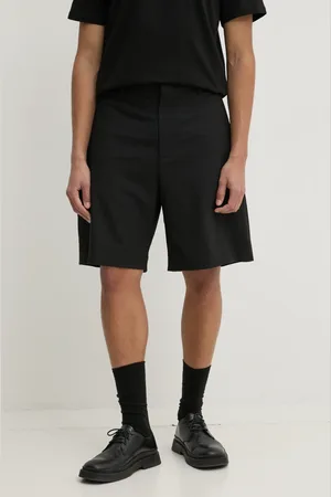 Msgm Vlněné šortky barva, 3840MB08X.257127