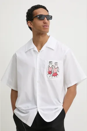 Msgm Bavlněná košile barva, relaxed, s klasickým límcem, 3840ME06X.257100