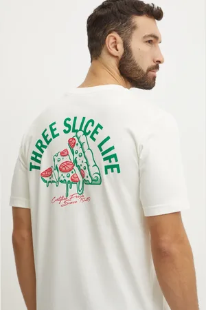 adidas Bavlněné tričko M L PIZZA TEE barva, s potiskem, JJ4016