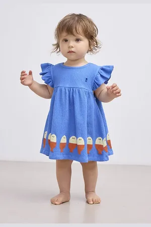 Bobo Choses Kojenecké šaty Morning Egg barva, mini, áčková, 125AB119