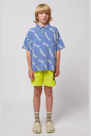 Bobo Choses Dětská bavlněná polokošile Wavy barva, 125AC018