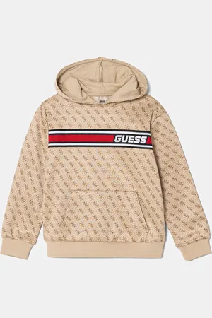 Guess Dětská mikina barva, s kapucí, vzorovaná, L5RQ24 FL04Q