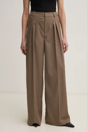 Gestuz Kalhoty dámské, barva, široké, high waist, 10909729