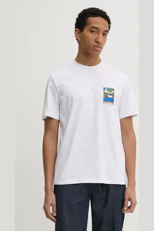 Msgm Bavlněné tričko barva, s aplikací, 3840MM136.257002