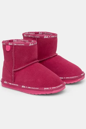 Emu Dětské semišové sněhule Barbie Wallaby Mini barva, K13153
