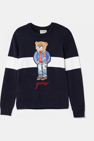 Guess Dětský svetr tmavomodrá barva, L5RR05 Z2ZK2