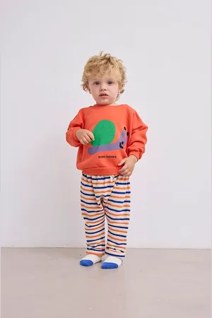 Bobo Choses Kojenecká mikina Funny Snail barva, s potiskem, 125AB118