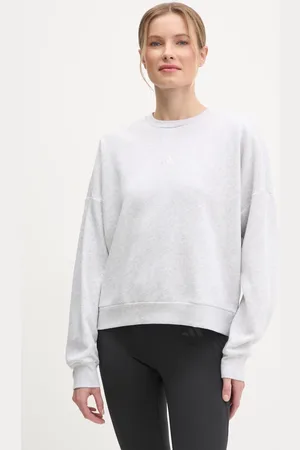 adidas Mikina Essentials dámská, barva, melanžová, JI6060
