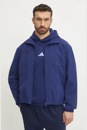 adidas Mikina Tiro pánská, tmavomodrá barva, vzorovaná, JC6668
