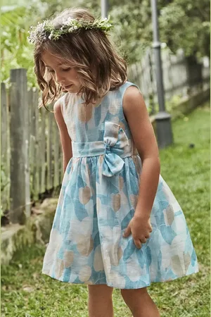 Mayoral Dětské lněné šaty barva, mini, 3913