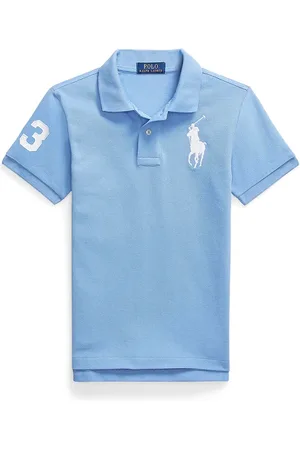 Ralph Lauren Dětská bavlněná polokošile barva, 323708861118