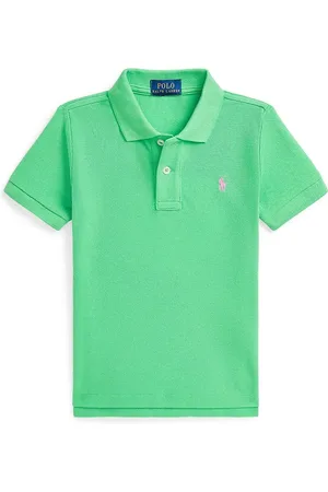 Ralph Lauren Dětská bavlněná polokošile barva, 322703632192