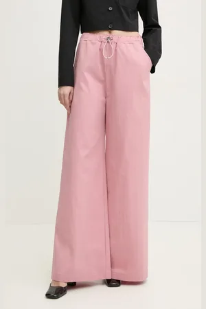 Moschino Kalhoty dámské, barva, široké, high waist, 0335 3224