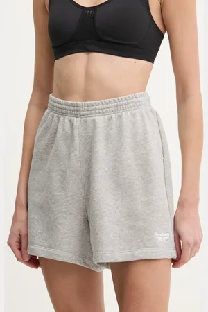 Reebok Kraťasy dámské, barva, melanžové, high waist, 100221536