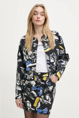 Moschino Košilová bunda barva, oversize, 0611 3241