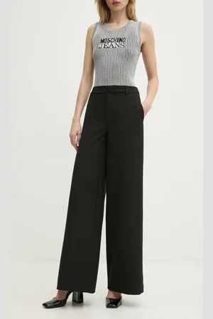Moschino Kalhoty dámské, barva, široké, high waist, 0339 3225