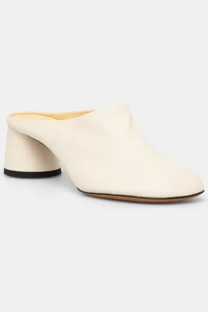 Proenza Schouler Kožené pantofle Glove dámské, barva, na podpatku, SH251033A